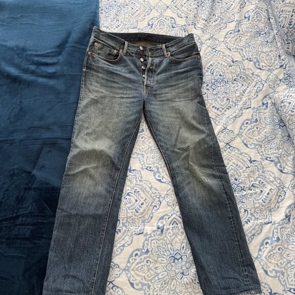 M032 JAPANESE LOOMSTATE SELVEDGE COWBOY CUT JEAN - Picture 6 of 9